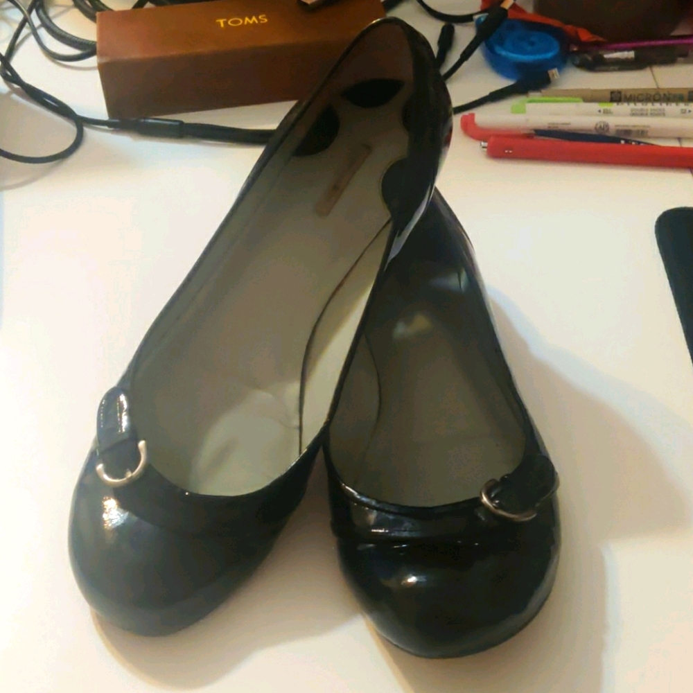 Max Studio Black Patent Dress Flats